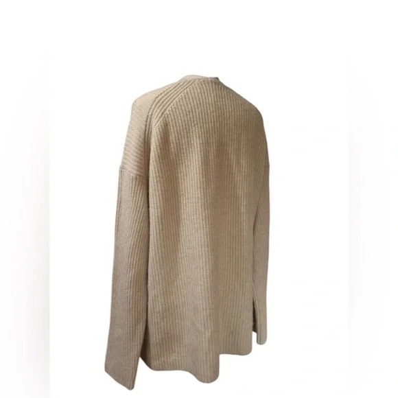 VINCE V-Neck Wool & Cashmere Cardigan, H Wafer, Size Large - Picture 3 of 10